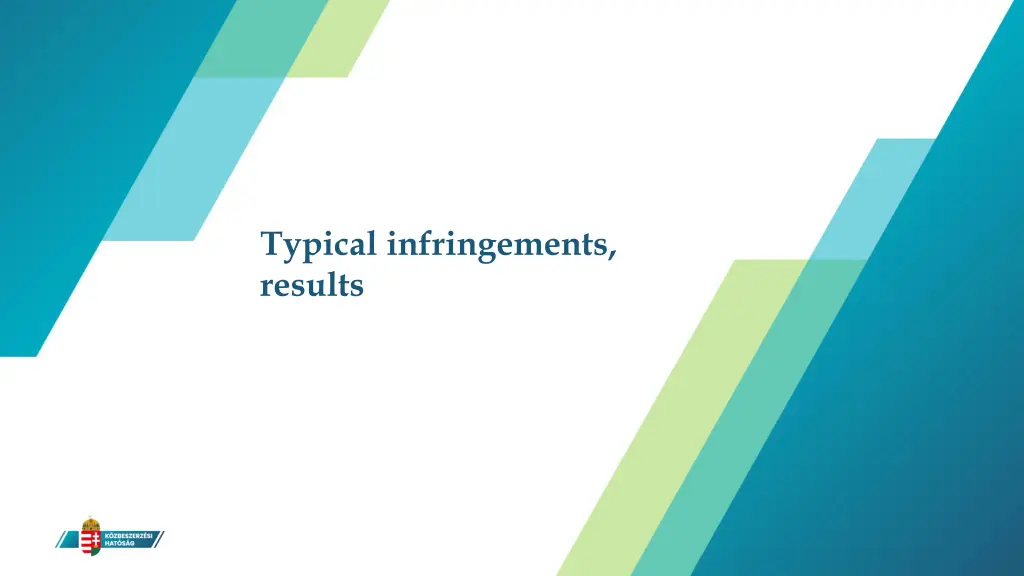 typical infringements results