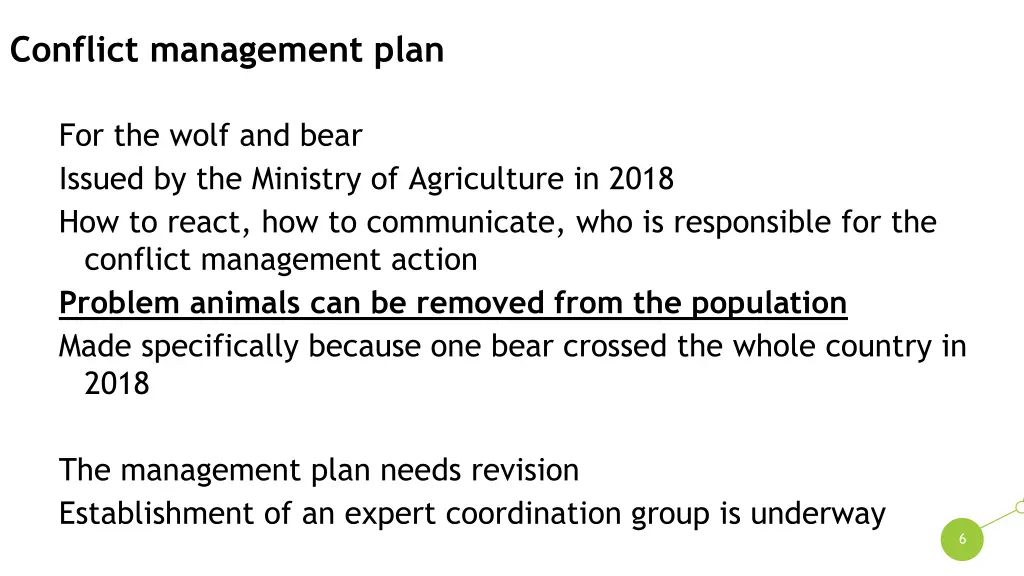 conflict management plan