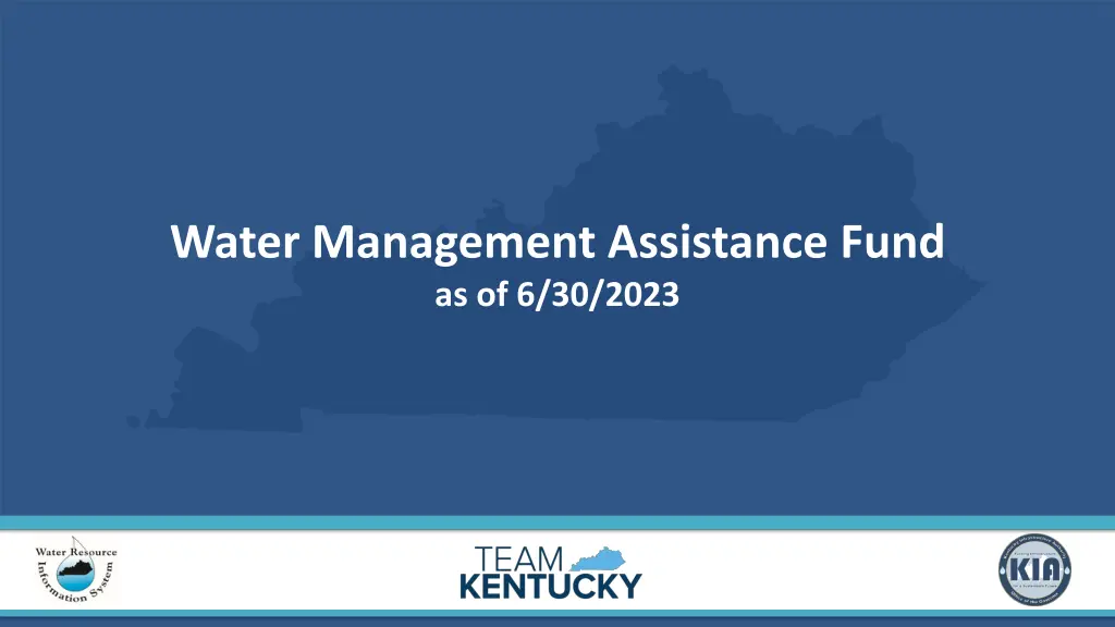 water management assistance fund as of 6 30 2023