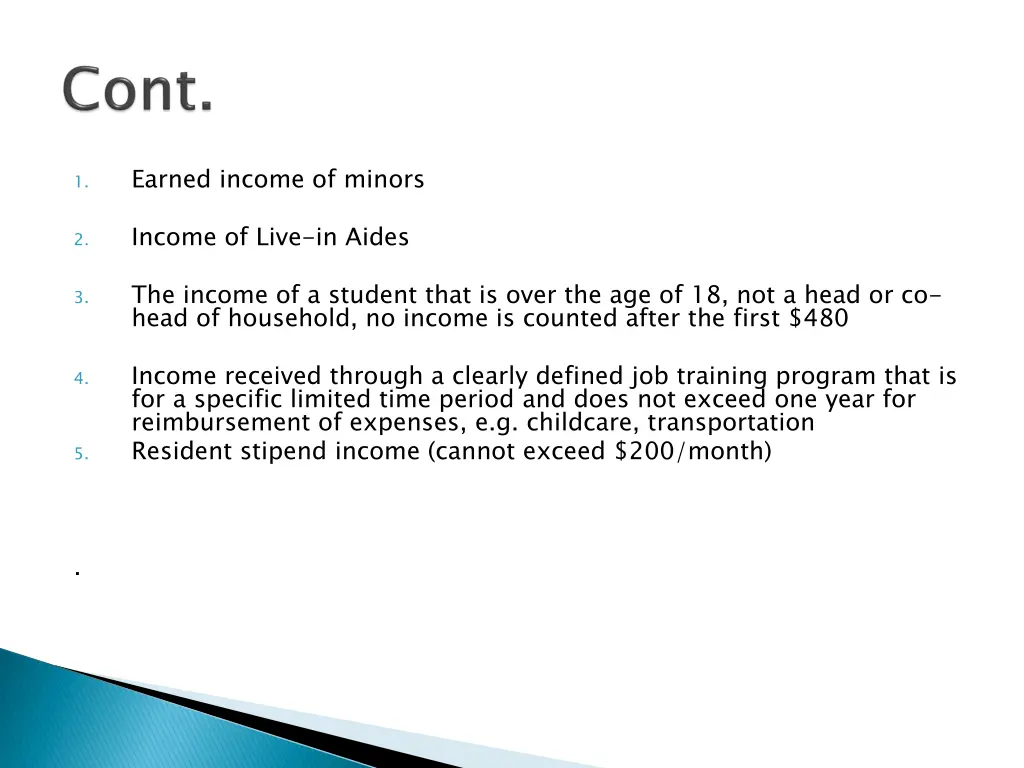 earned income of minors