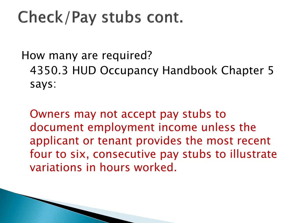 how many are required 4350 3 hud occupancy
