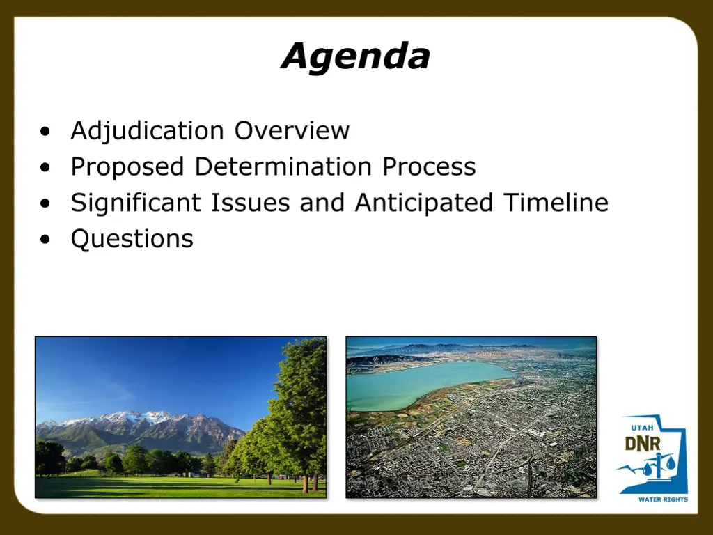 agenda