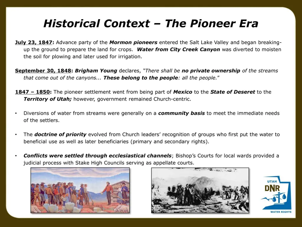 historical context the pioneer era