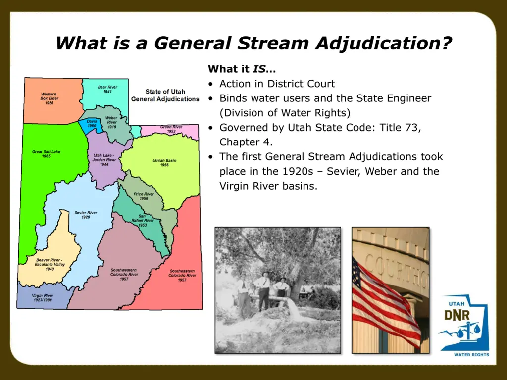 what is a general stream adjudication