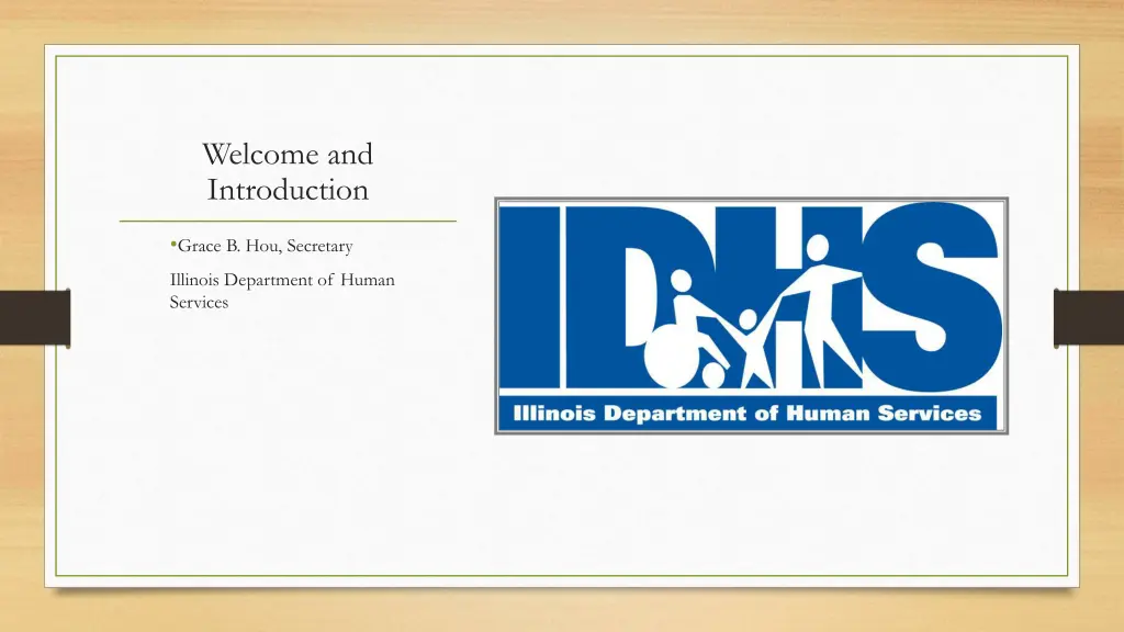 welcome and introduction
