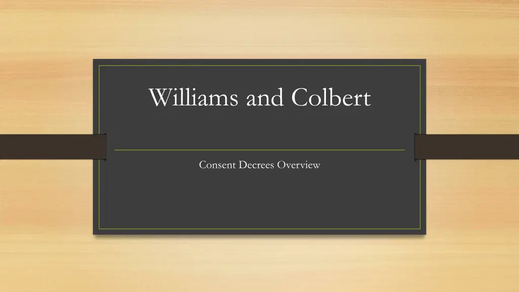 williams and colbert