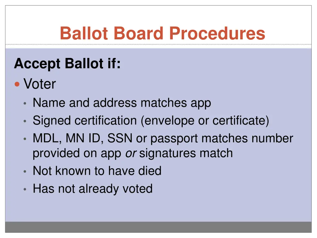 ballot board procedures 1