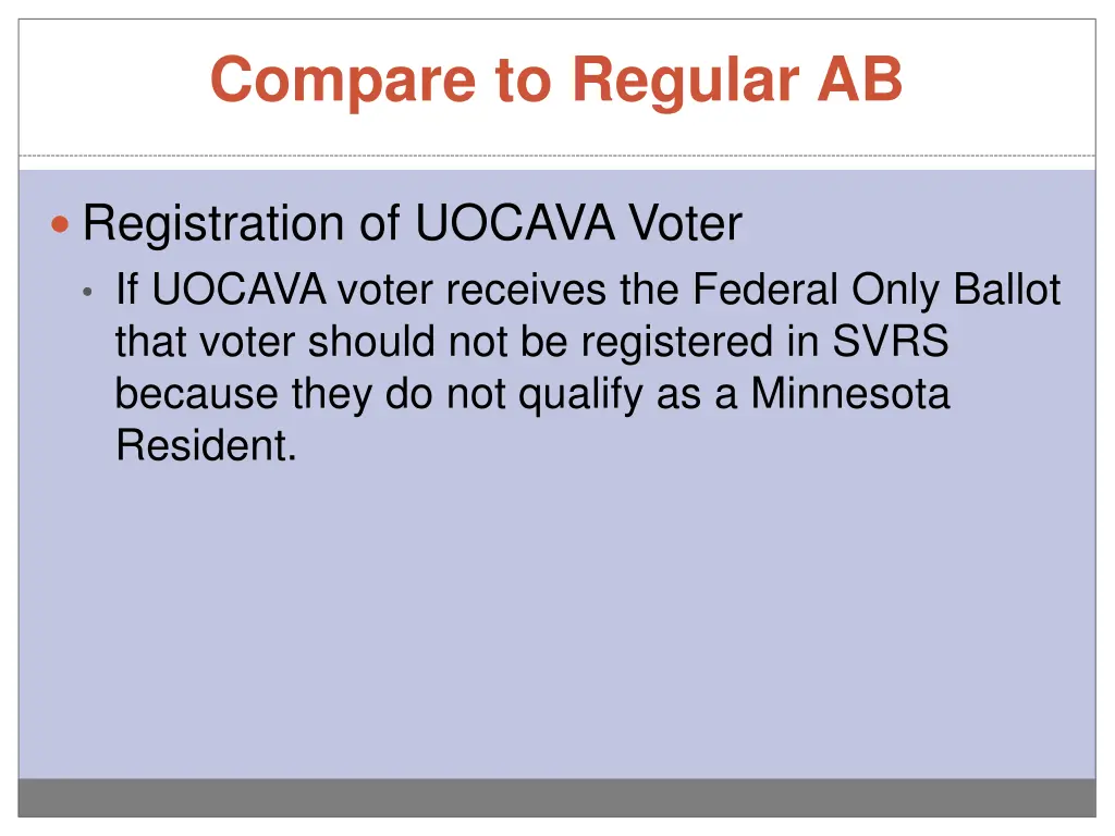 compare to regular ab 1