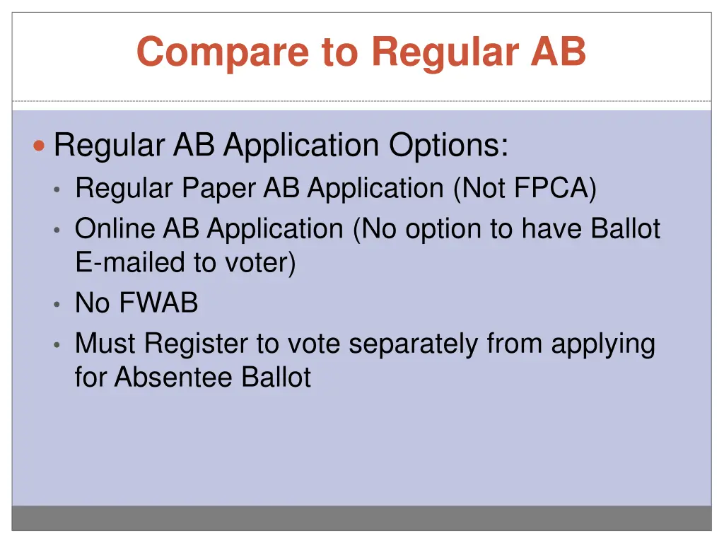 compare to regular ab