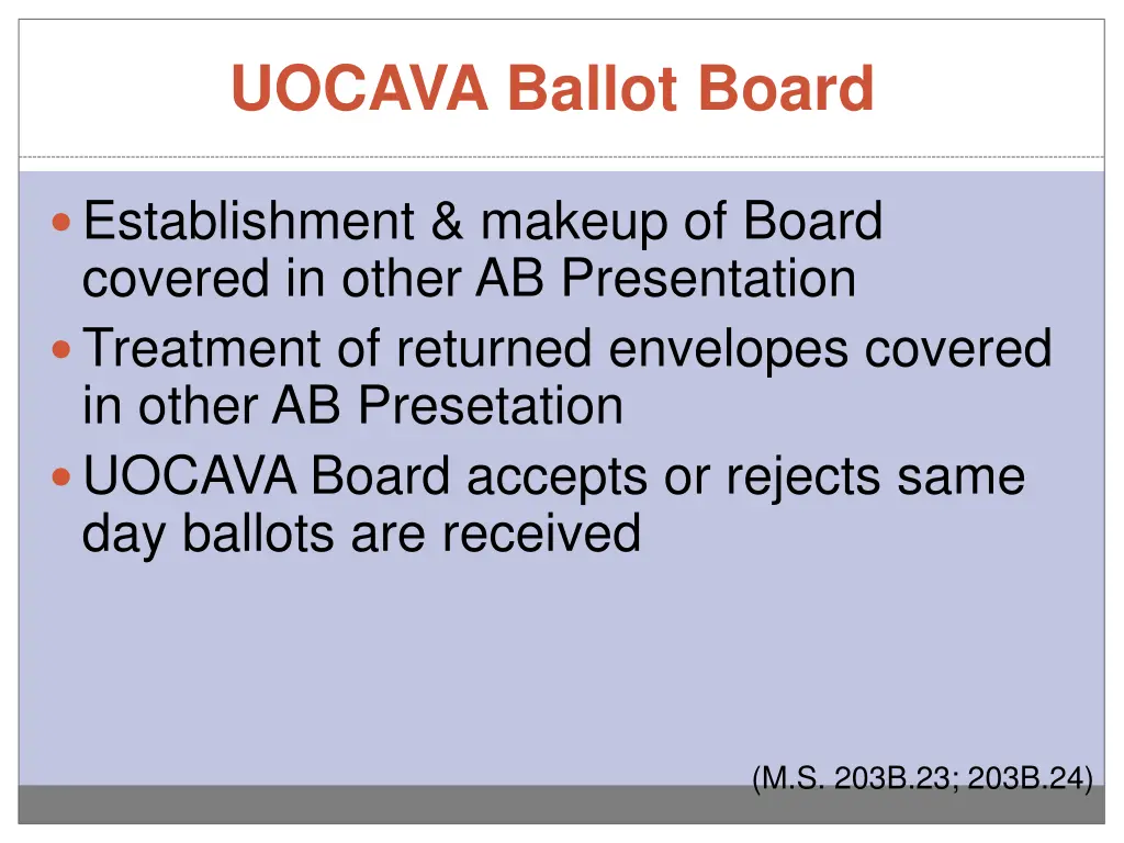uocava ballot board