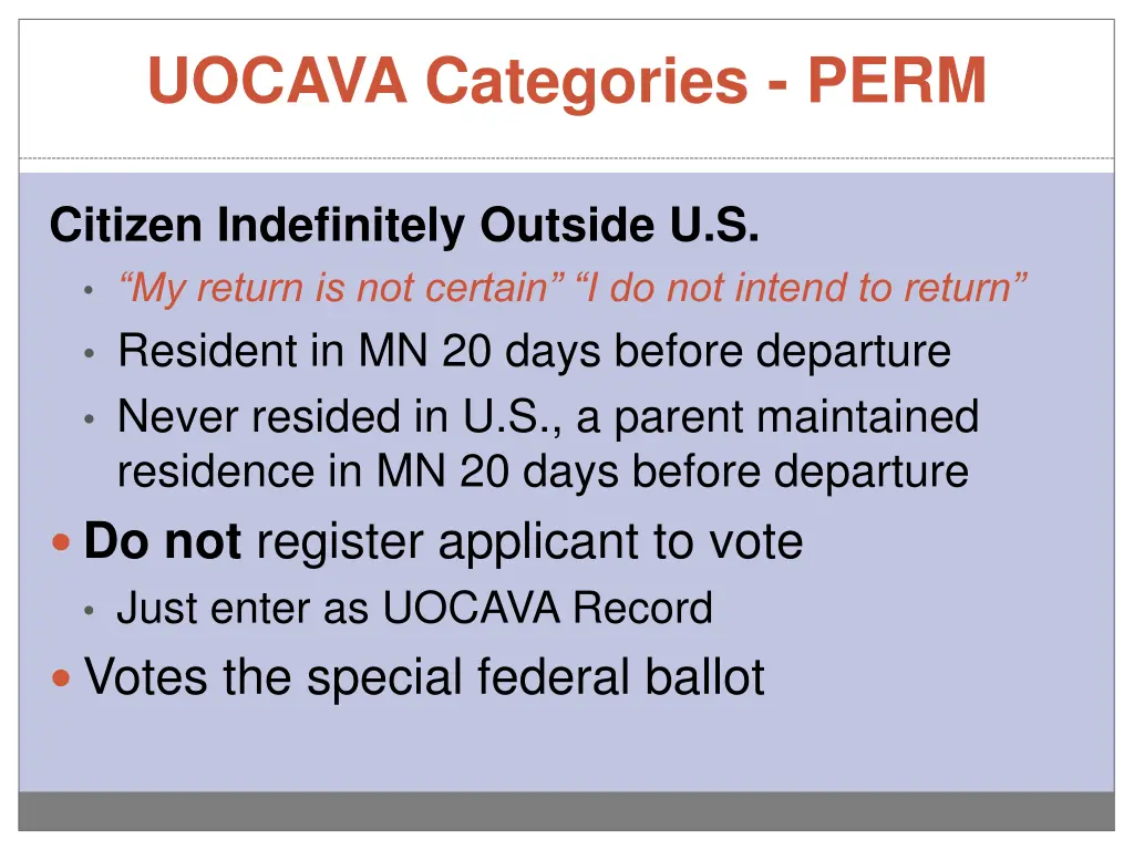 uocava categories perm