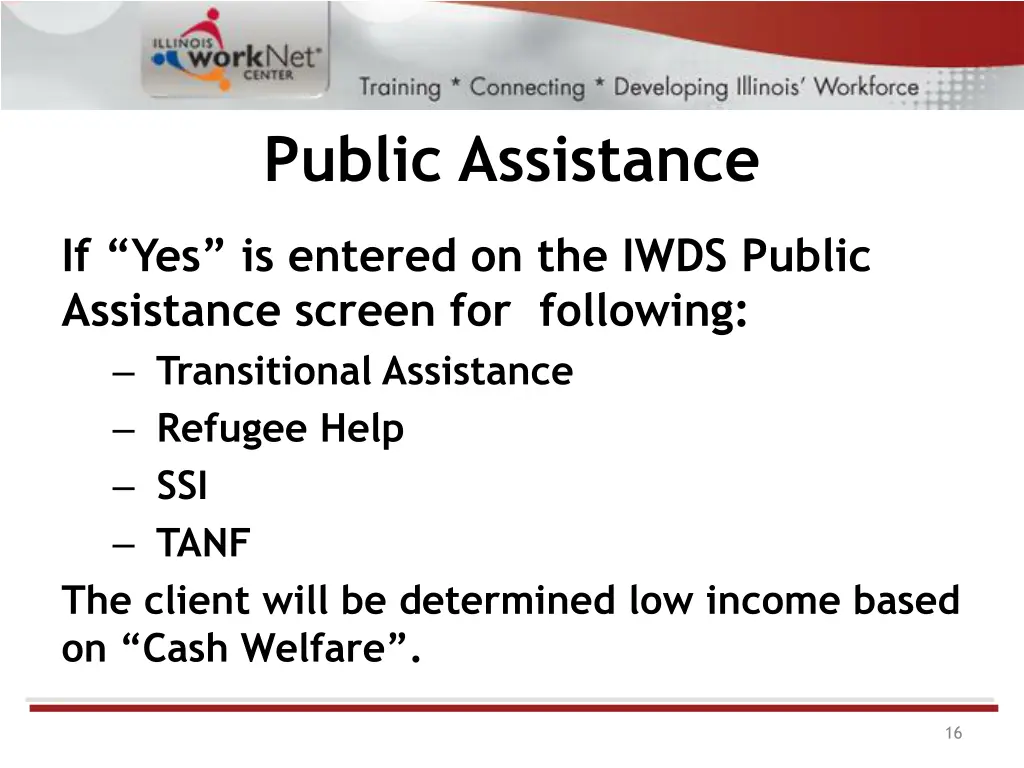public assistance