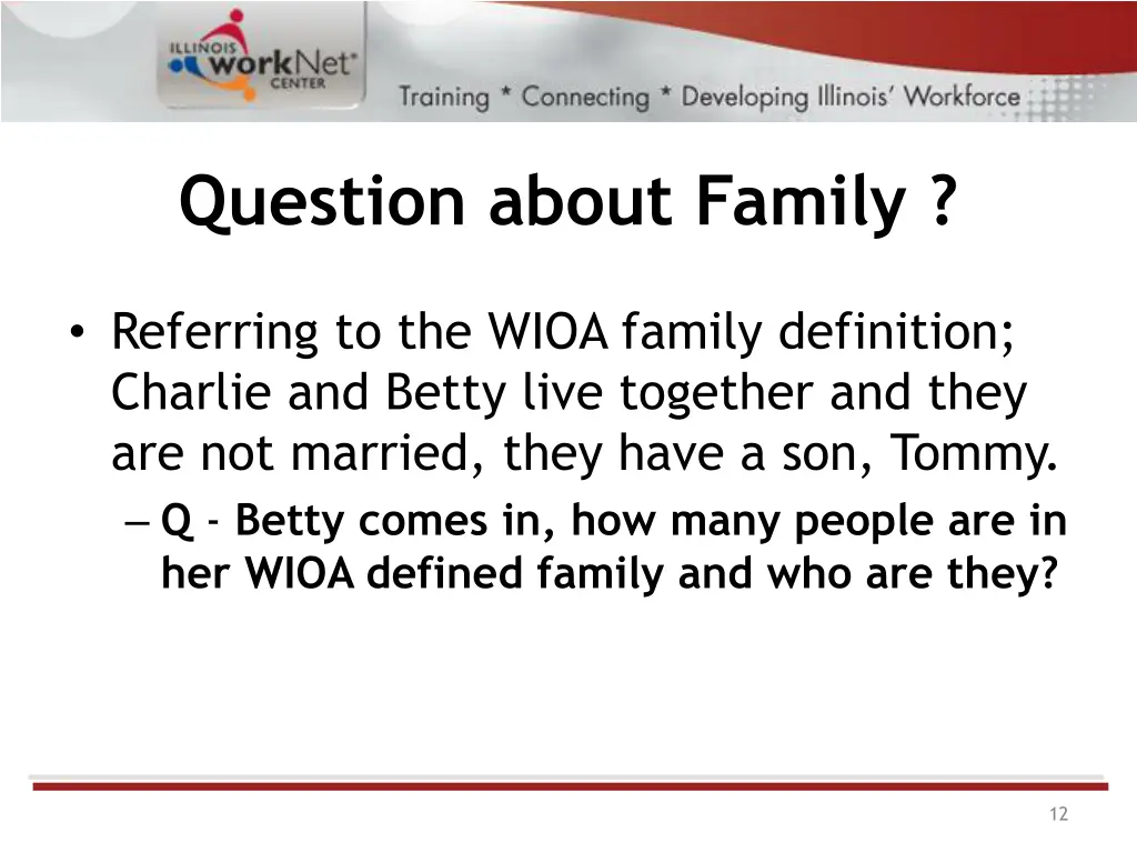 question about family