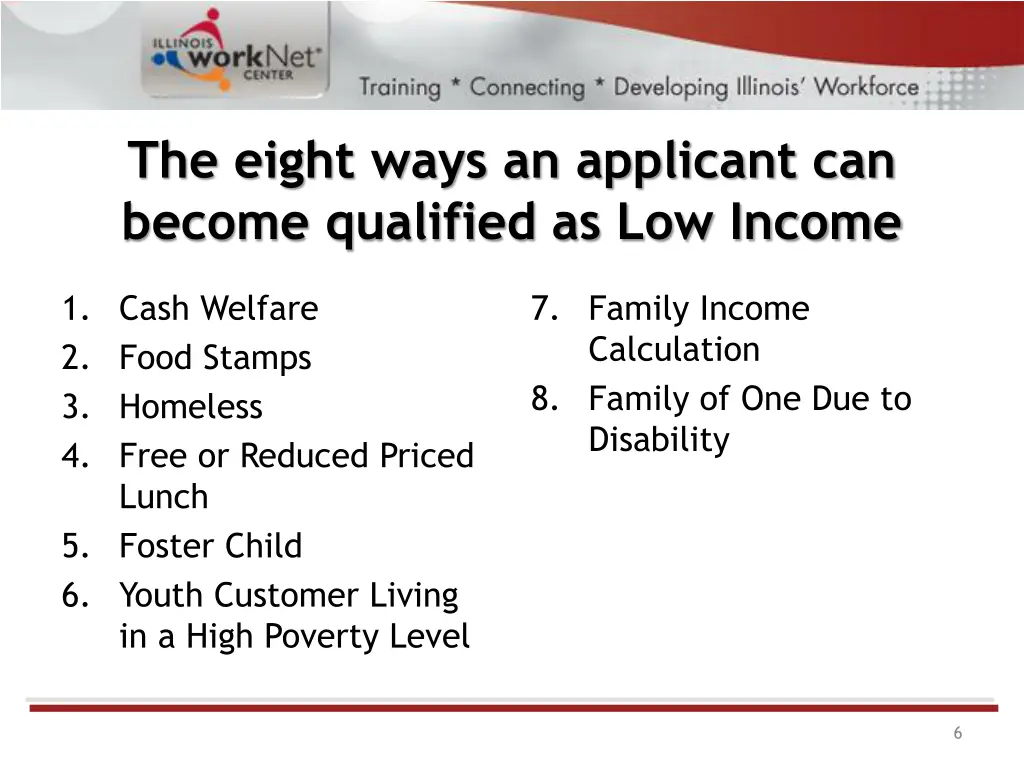 the eight ways an applicant can become qualified