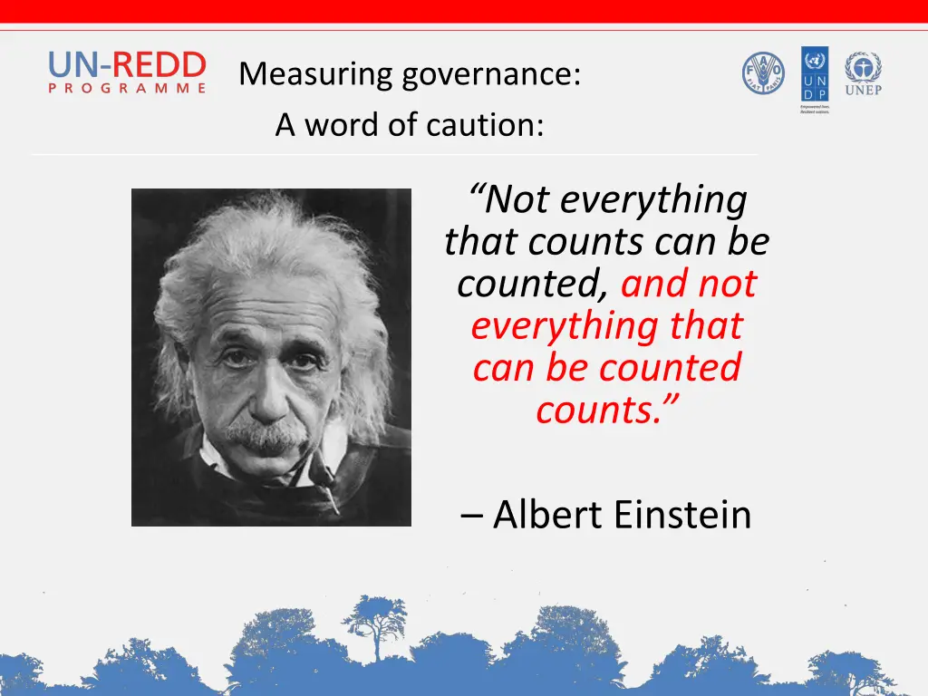 measuring governance a word of caution