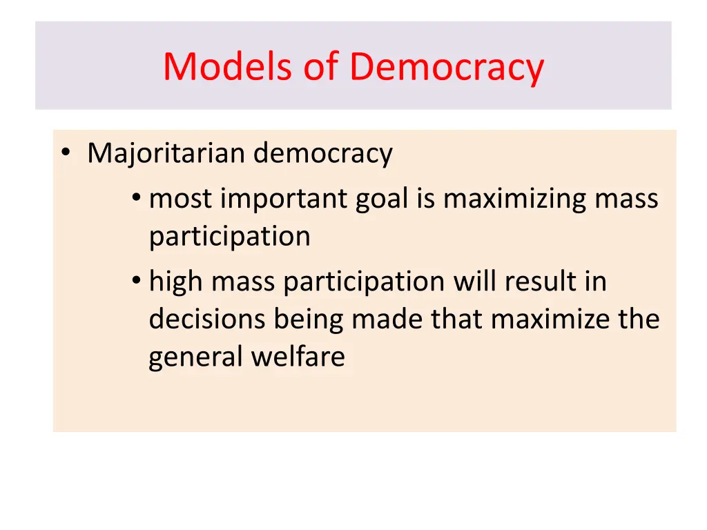 models of democracy 1