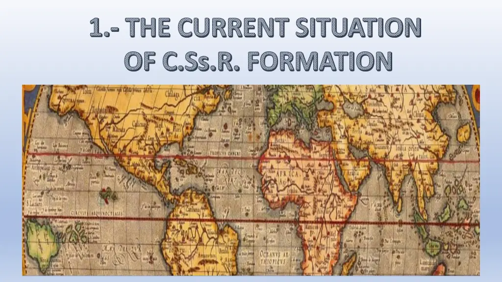 1 the current situation of c ss r formation