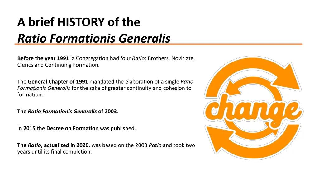 a brief history of the ratio formationis generalis
