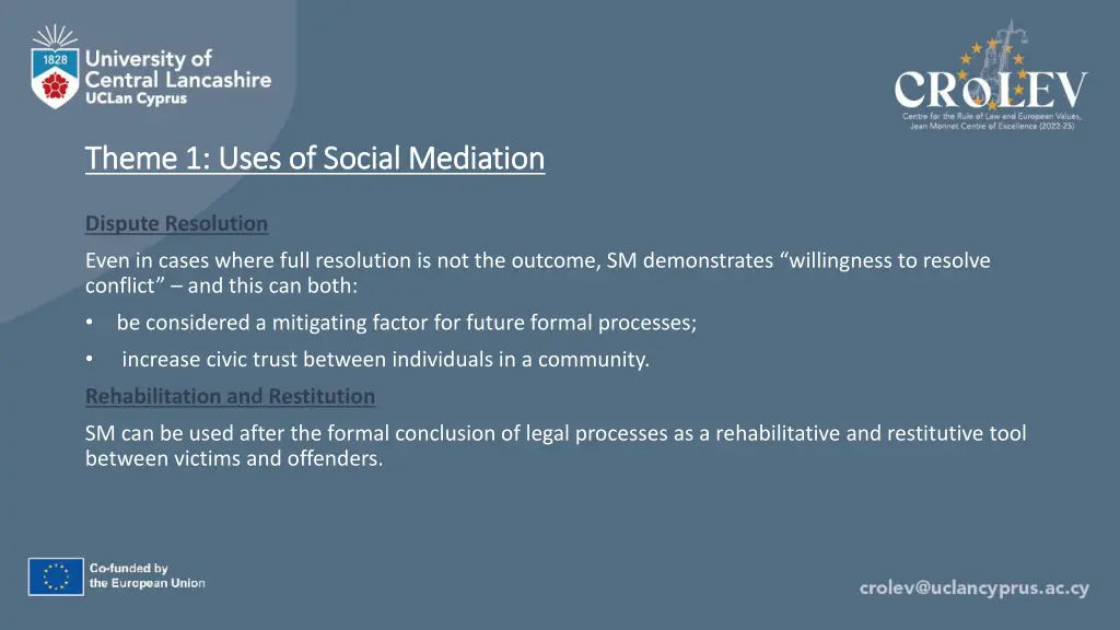 theme 1 uses of social mediation theme 1 uses 1