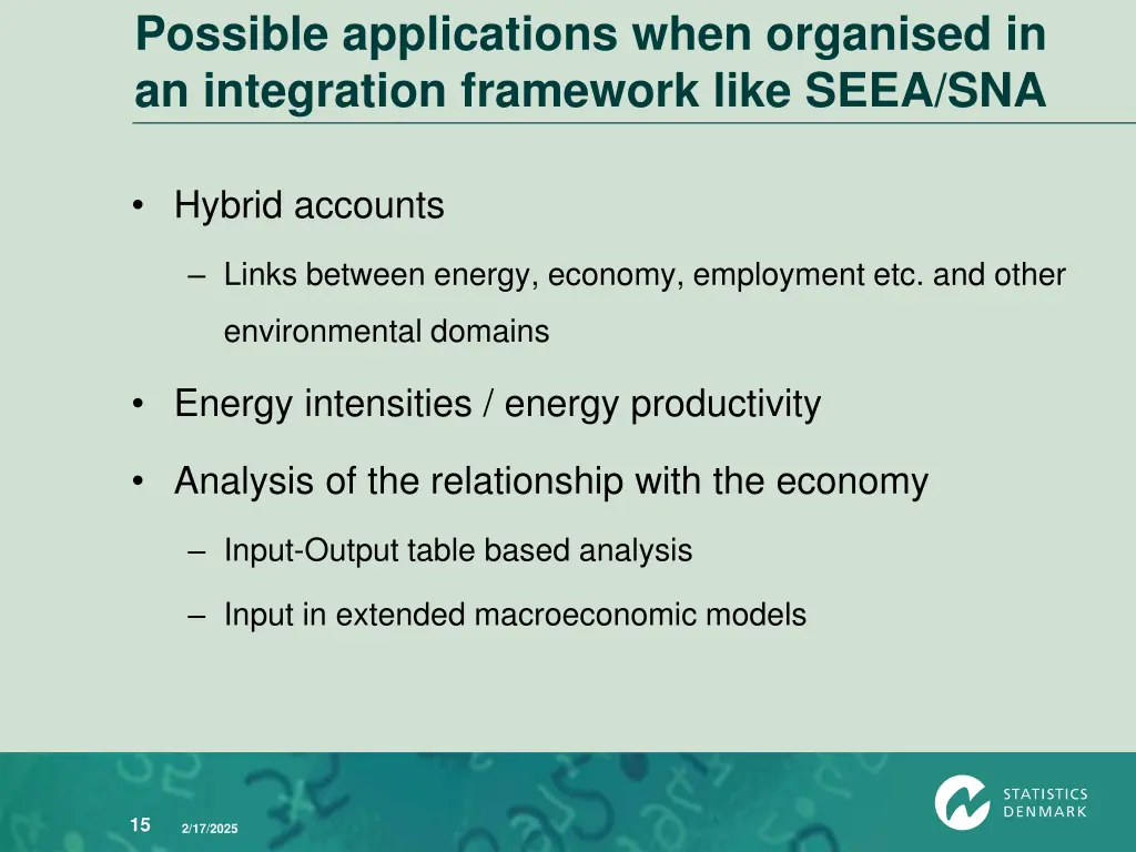 possible applications when organised