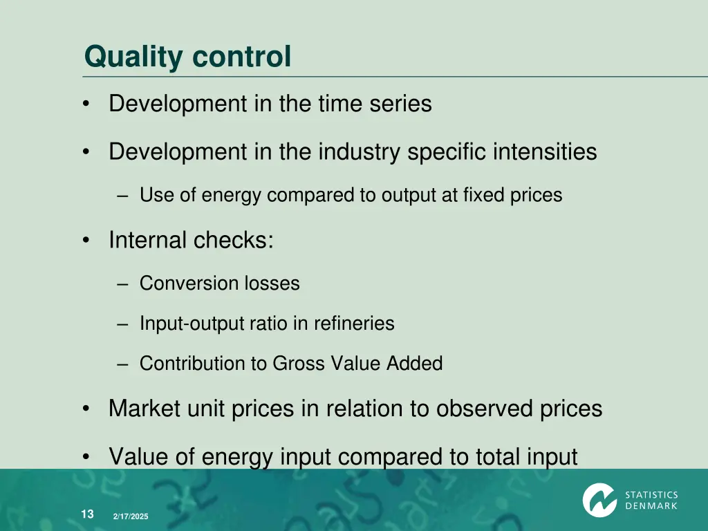 quality control