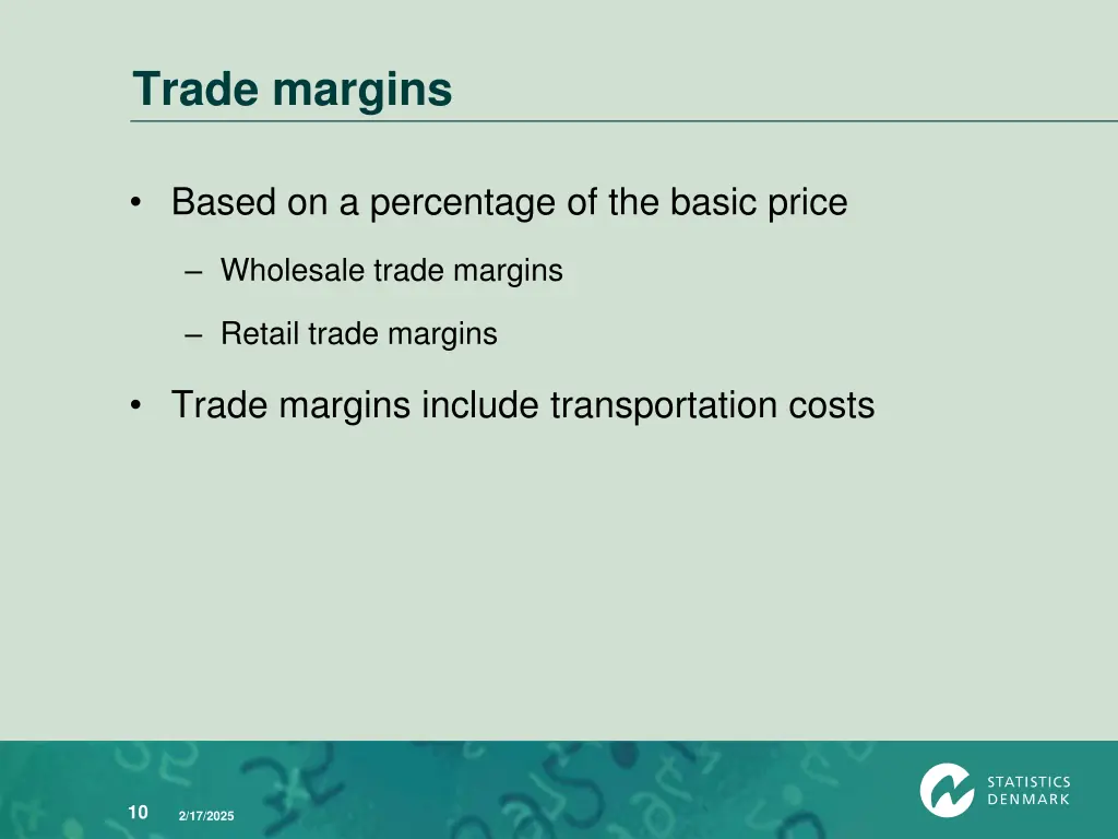 trade margins