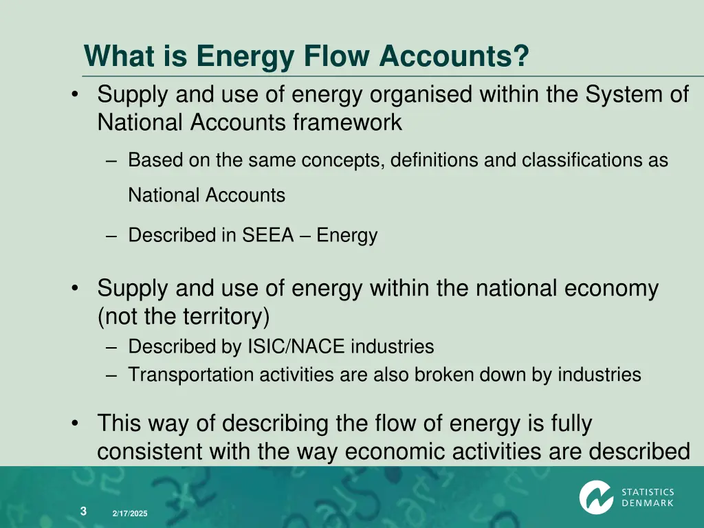 what is energy flow accounts supply