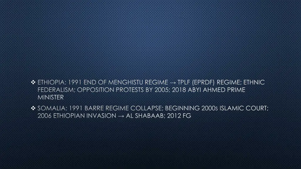 ethiopia 1991 end of menghistu regime tplf eprdf
