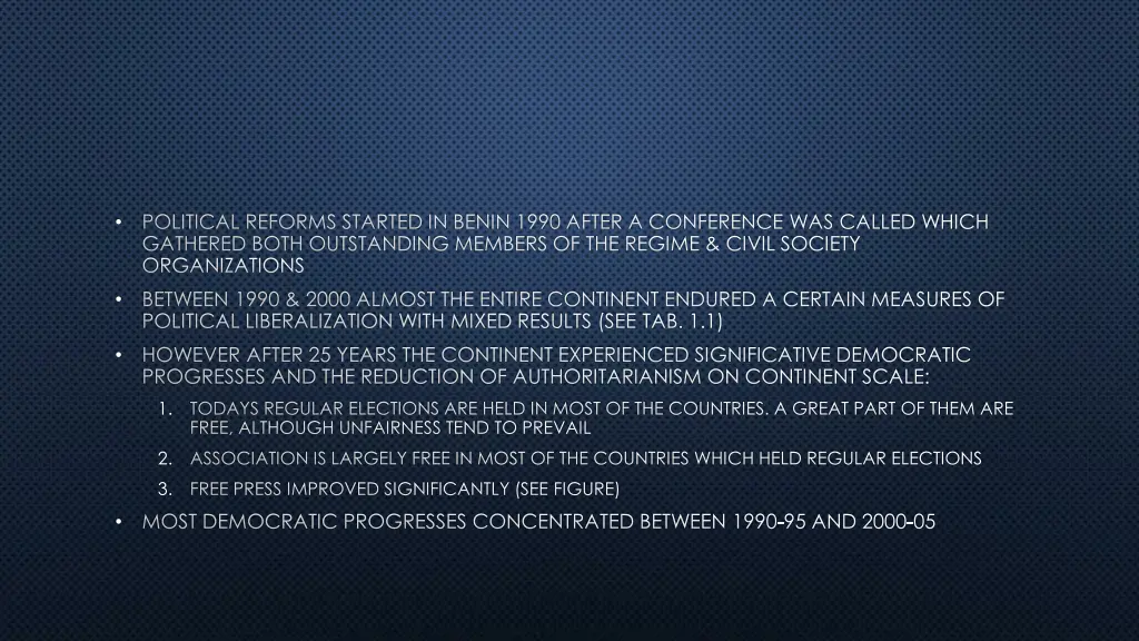 political reforms started in benin 1990 after