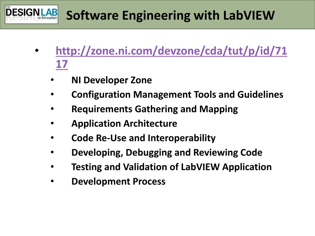 software engineering with labview