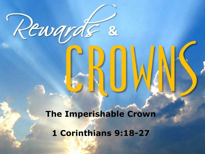 the imperishable crown