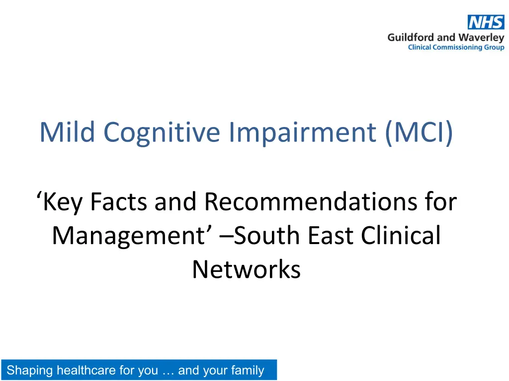 mild cognitive impairment mci