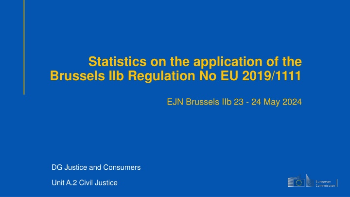 statistics on the application of the brussels