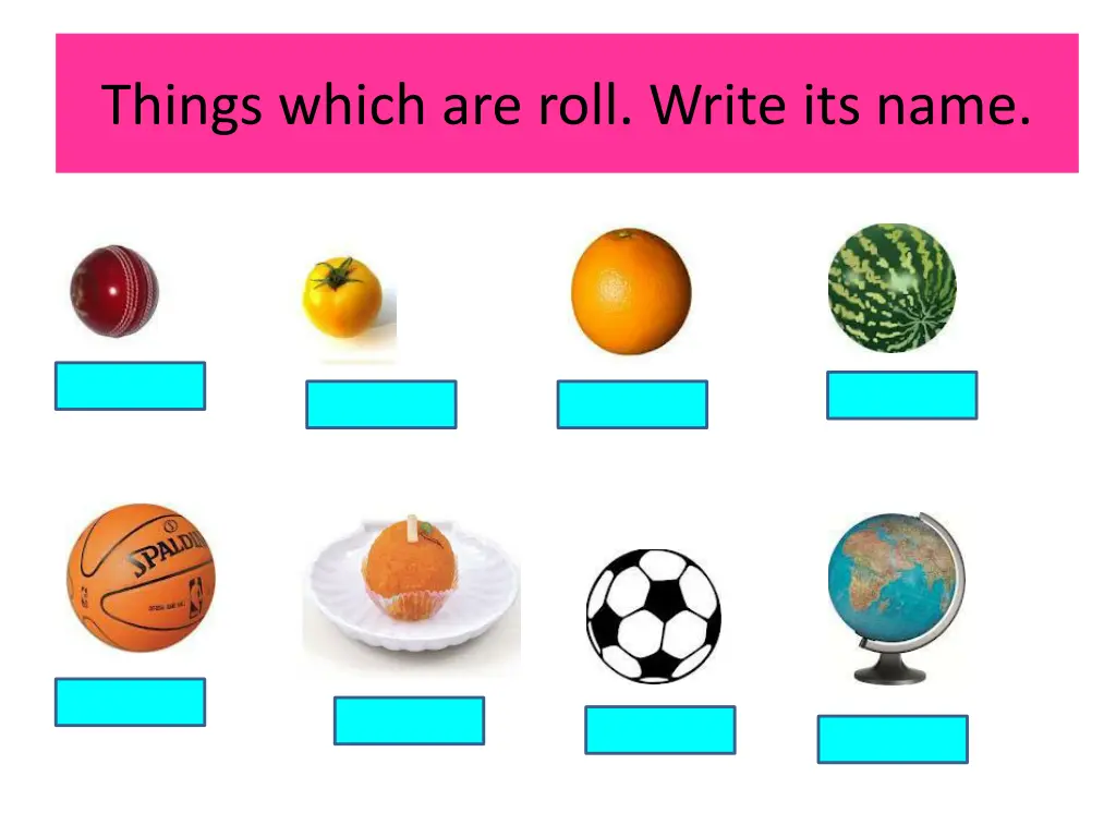 things which are roll write its name