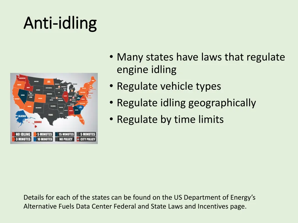 anti anti idling idling