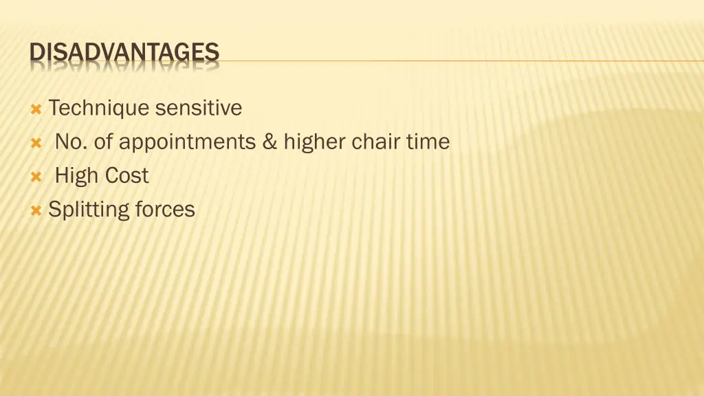 disadvantages