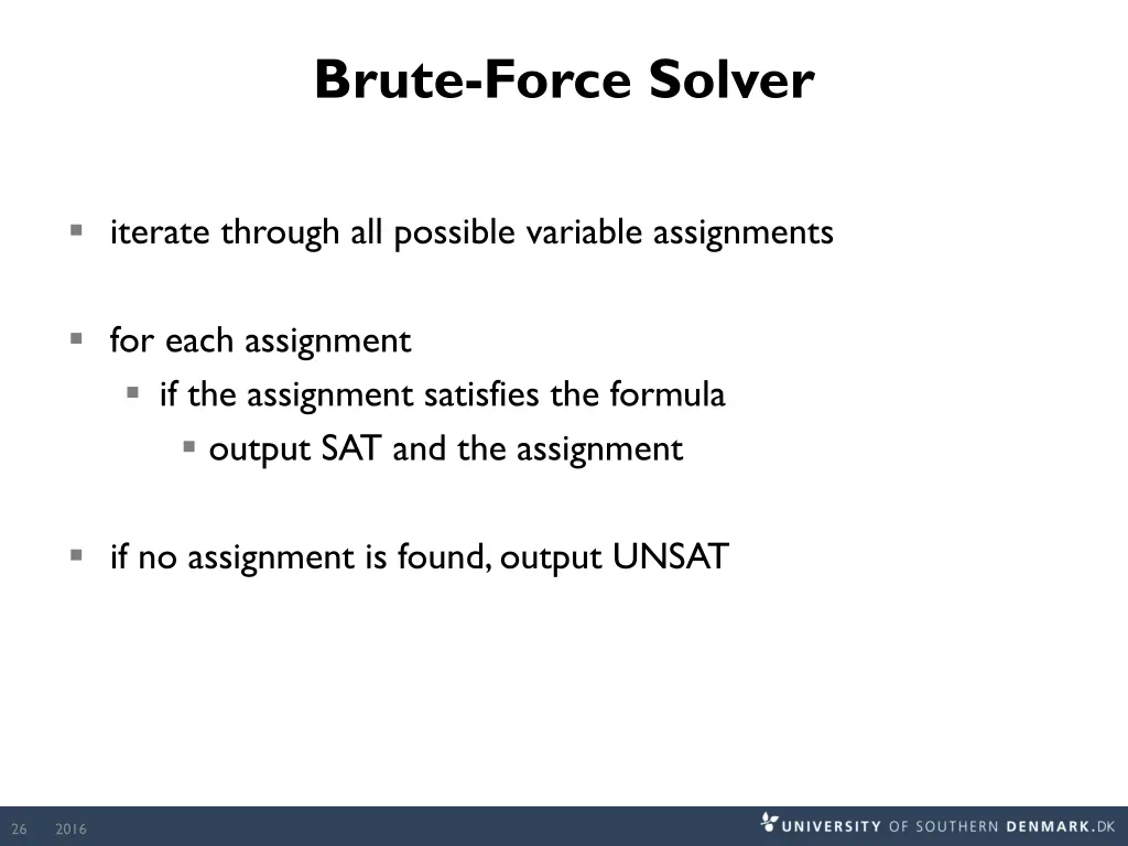 brute force solver