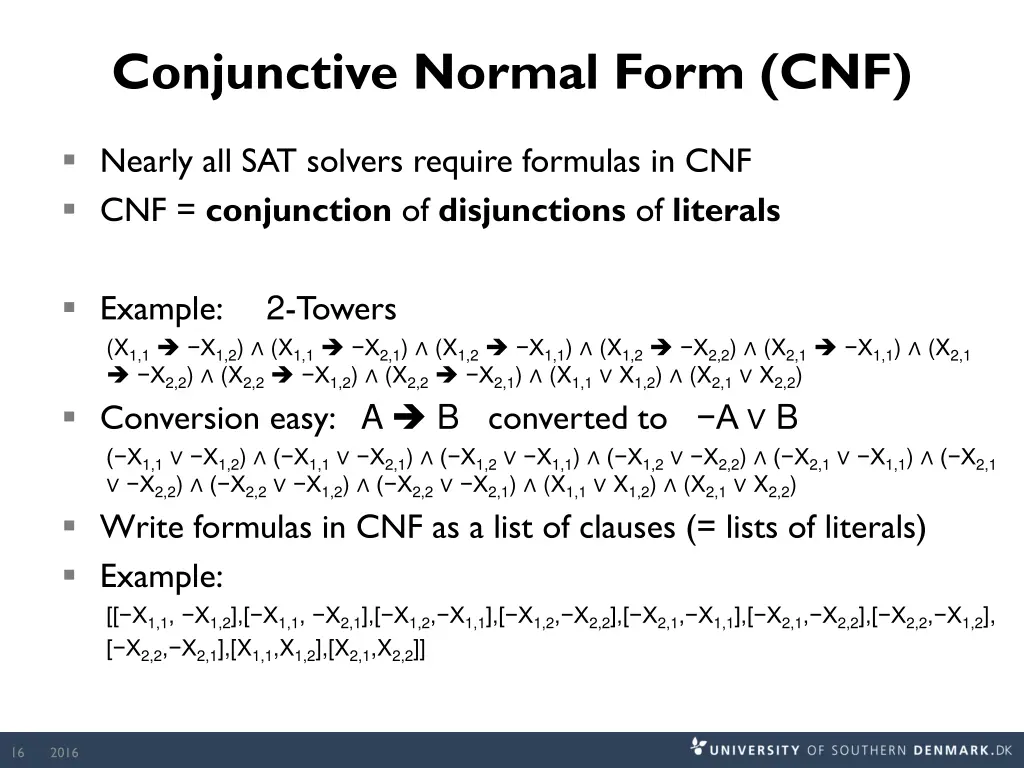 conjunctive normal form cnf