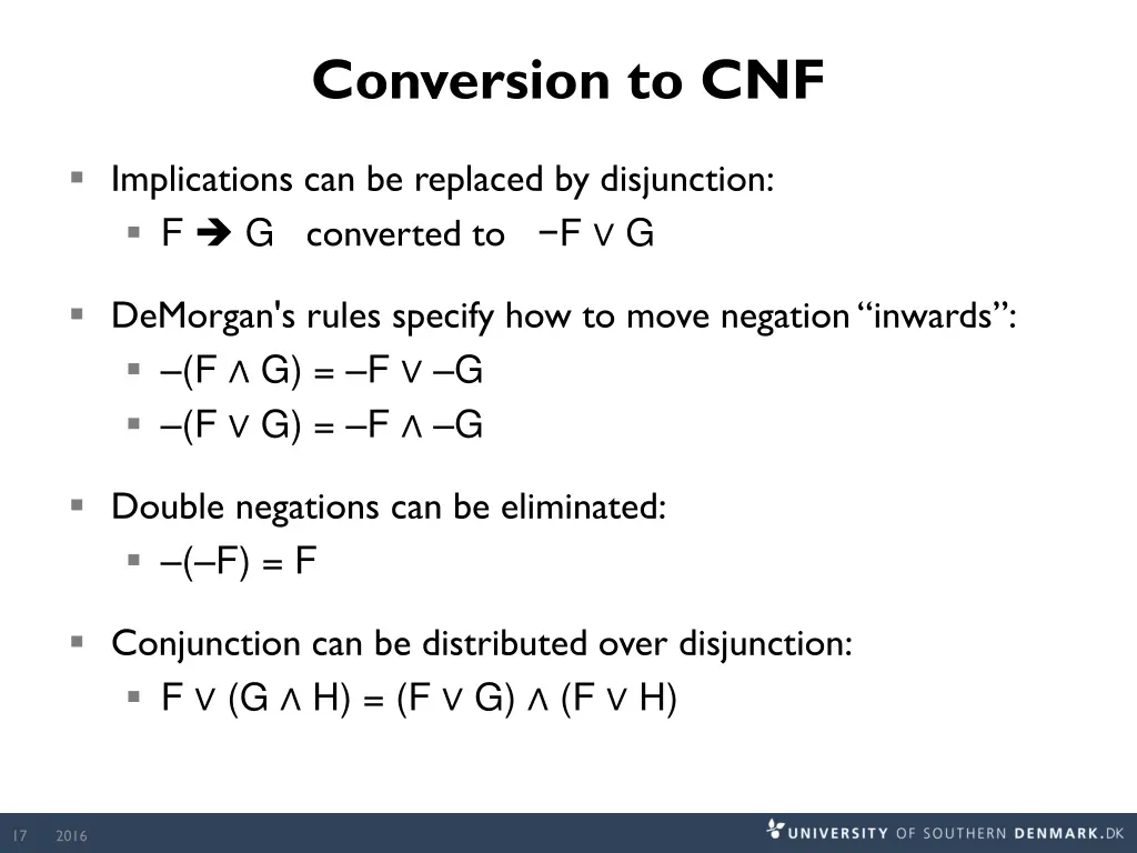 conversion to cnf