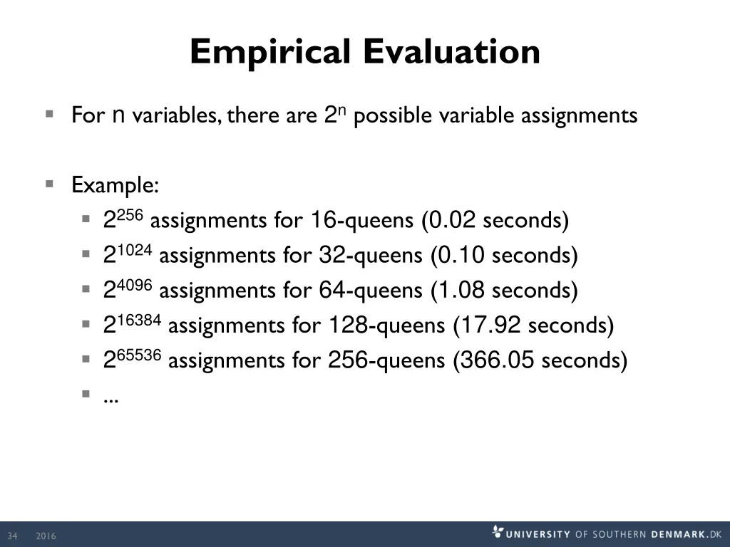empirical evaluation 2