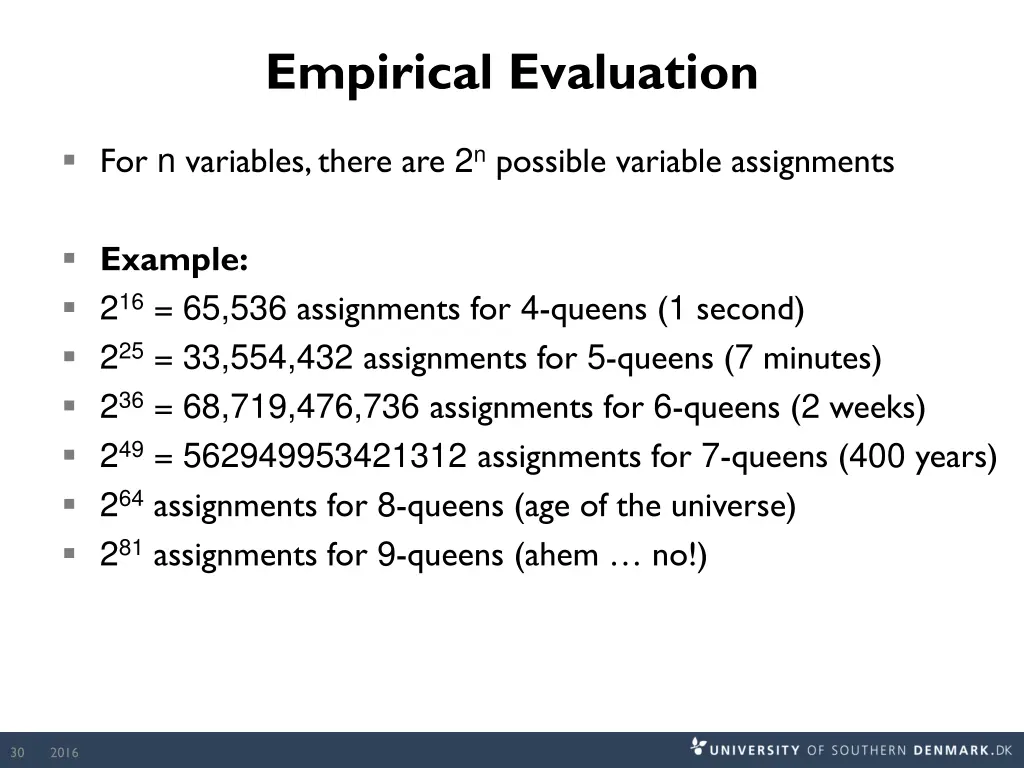 empirical evaluation