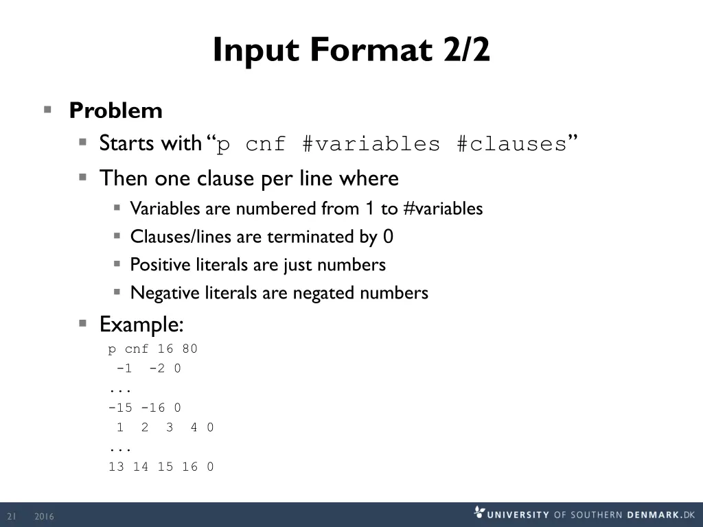 input format 2 2