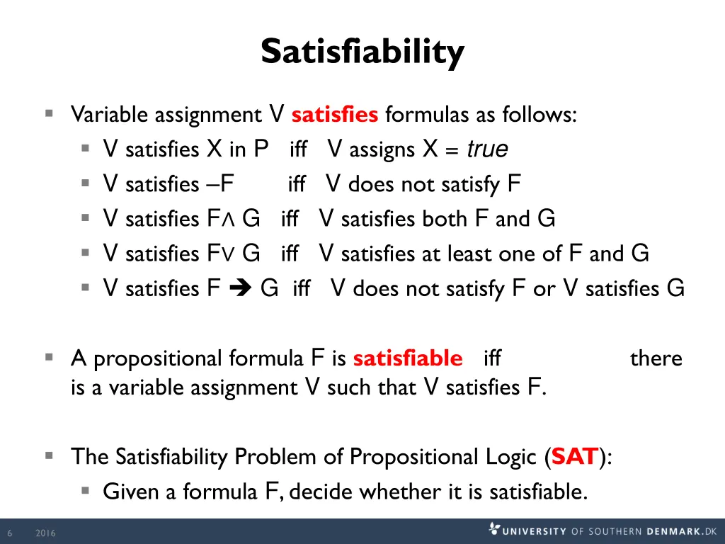 satisfiability