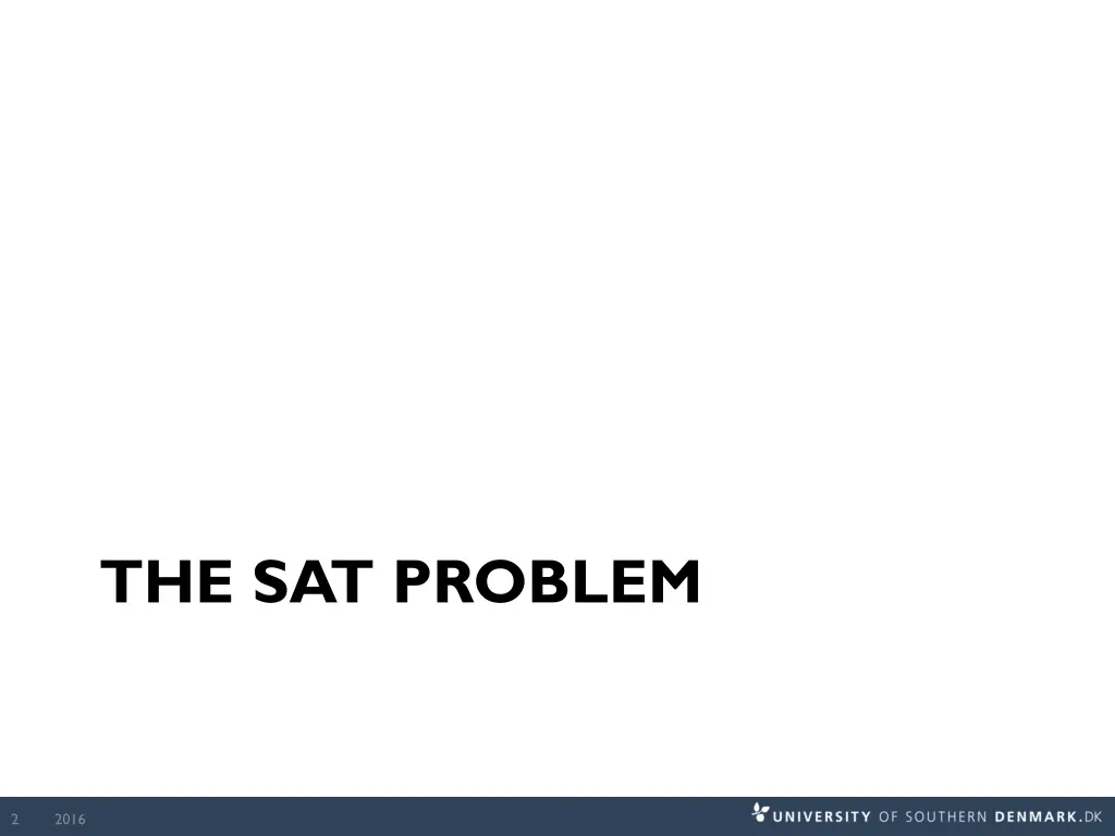 the sat problem