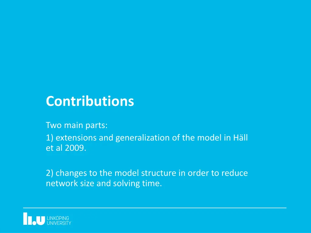 contributions