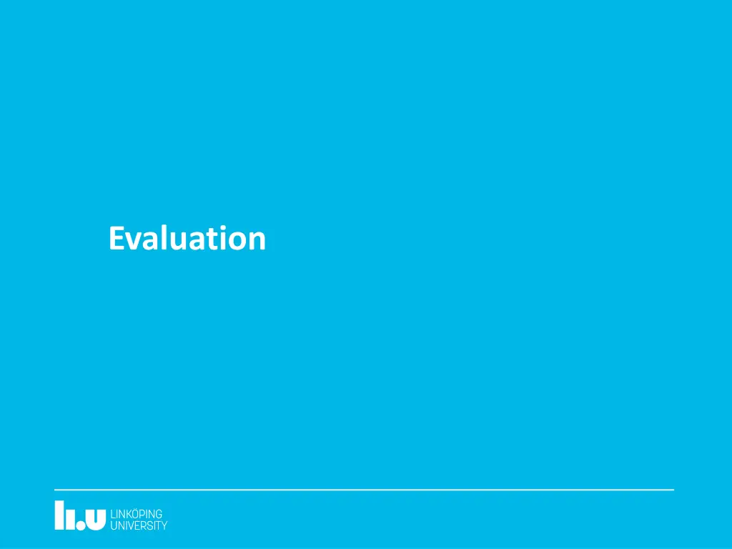 evaluation