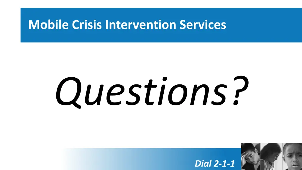 mobile crisis intervention services