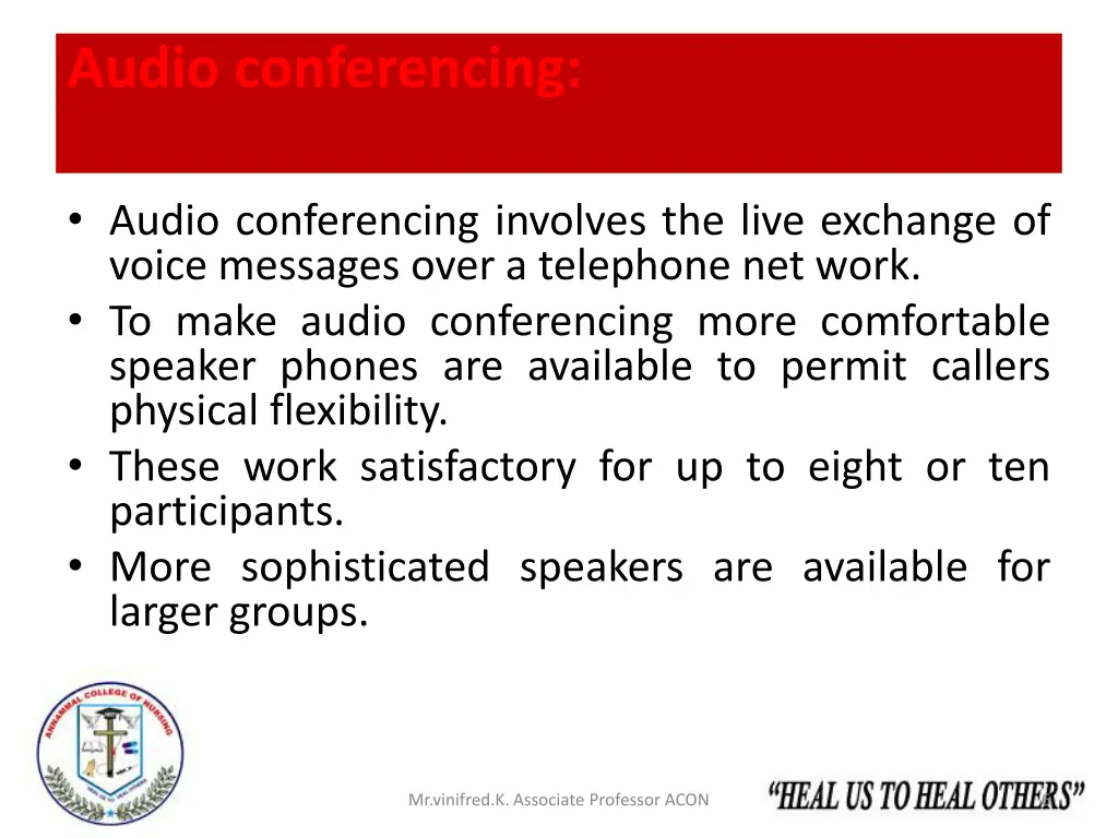 audio conferencing