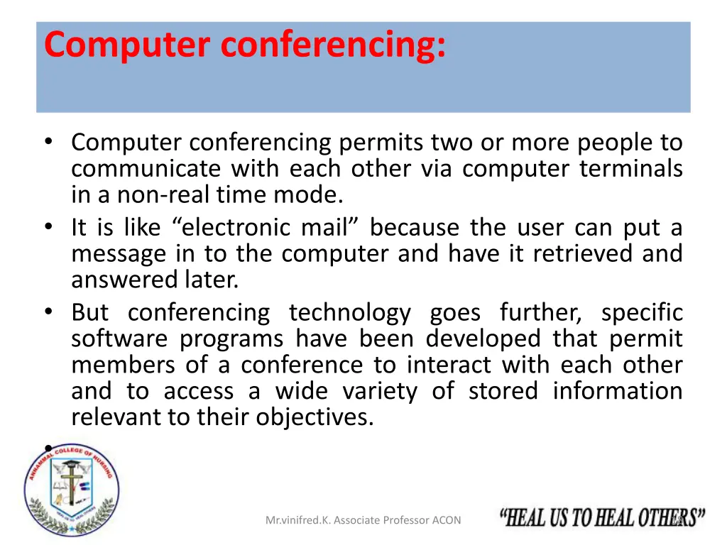 computer conferencing