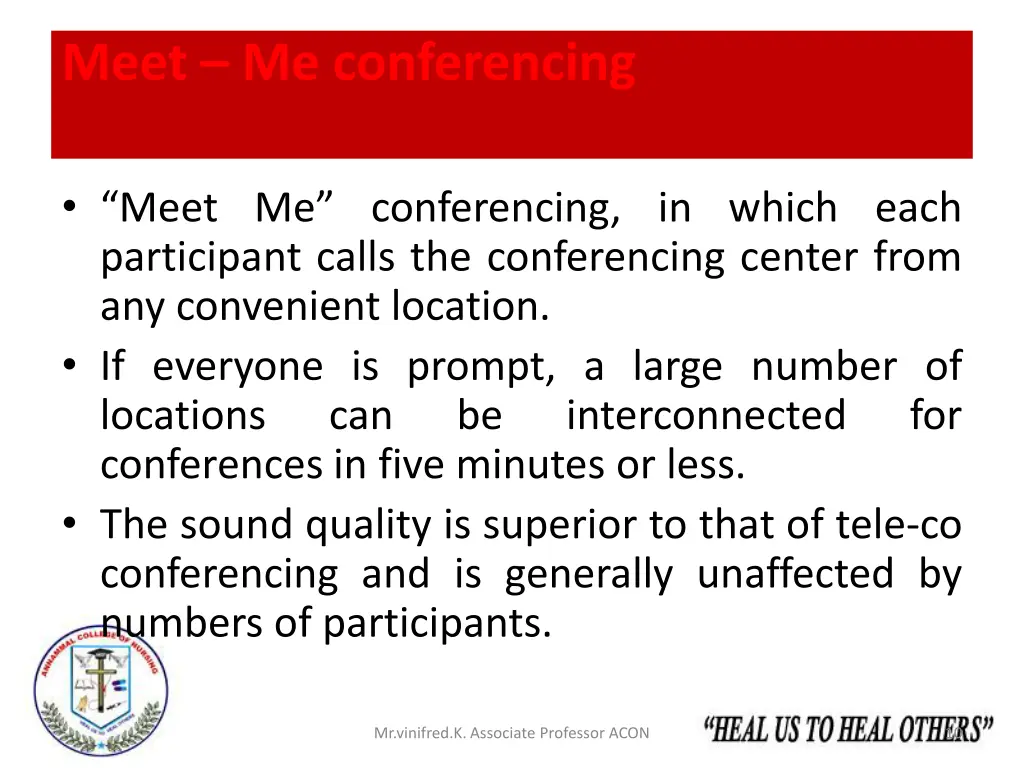 meet me conferencing